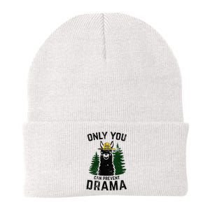 Funny Drama Llama Only You Can Prevent Drama Sarcastic Lover Knit Cap Winter Beanie