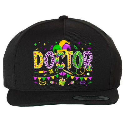 Funny Doctor Lover Mardi Gras Carnival Party Gift Wool Snapback Cap