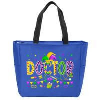 Funny Doctor Lover Mardi Gras Carnival Party Gift Zip Tote Bag