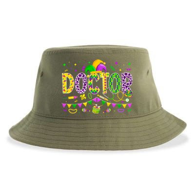 Funny Doctor Lover Mardi Gras Carnival Party Gift Sustainable Bucket Hat