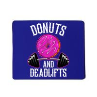 Funny Doughnut Lover Donuts And Deadlifts Fitness Gym Donut Gift Mousepad