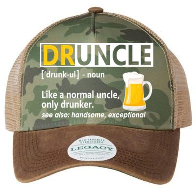 Funny Druncle Like An Uncle Definition Drunker Beer Legacy Tie Dye Trucker Hat