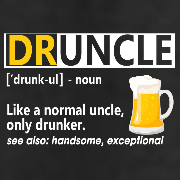 Funny Druncle Like An Uncle Definition Drunker Beer 7 Panel Mesh Trucker Snapback Hat