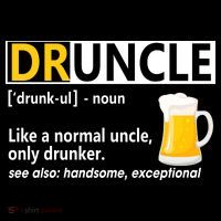 Funny Druncle Like An Uncle Definition Drunker Beer Flexfit Unipanel Trucker Cap