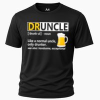 Funny Druncle Like An Uncle Definition Drunker Beer Performance Shirt