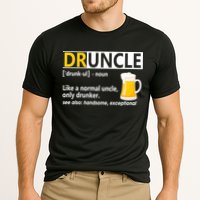 Funny Druncle Like An Uncle Definition Drunker Beer Performance Shirt