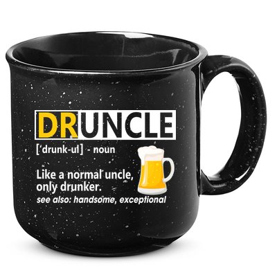 Funny Druncle Like An Uncle Definition Drunker Beer 15oz Campfire Ceramic Mug