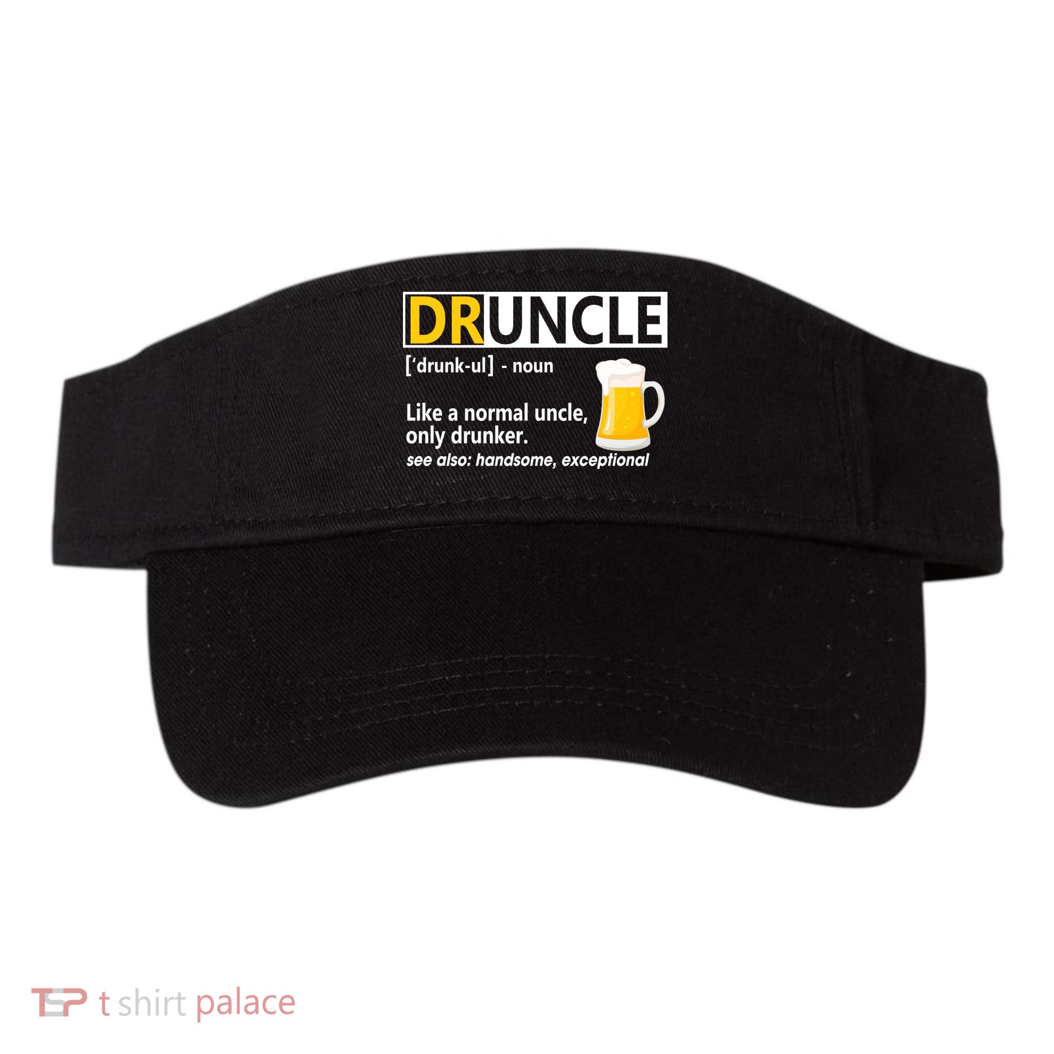 Funny Druncle Like An Uncle Definition Drunker Beer Visor