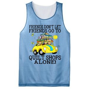 Friends Dont Let Friends Go To Quilt Shops Alone Mesh Reversible Basketball Jersey Tank