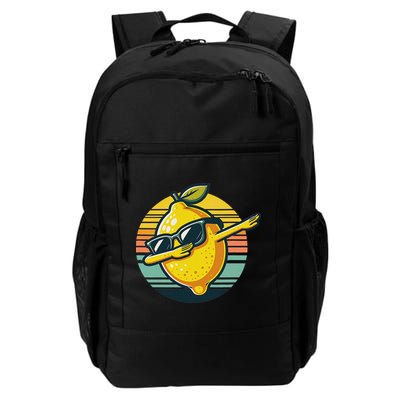 Funny Dab Lemon Dancing Dabbing Retro Fruit Daily Commute Backpack