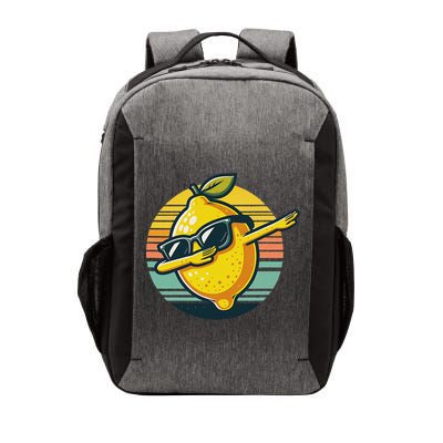 Funny Dab Lemon Dancing Dabbing Retro Fruit Vector Backpack