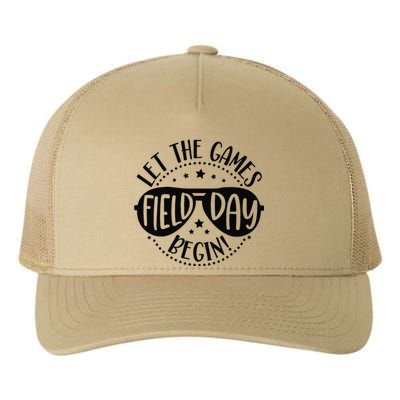 Field Day Let Games Start Begin Teachers Yupoong Adult 5-Panel Trucker Hat