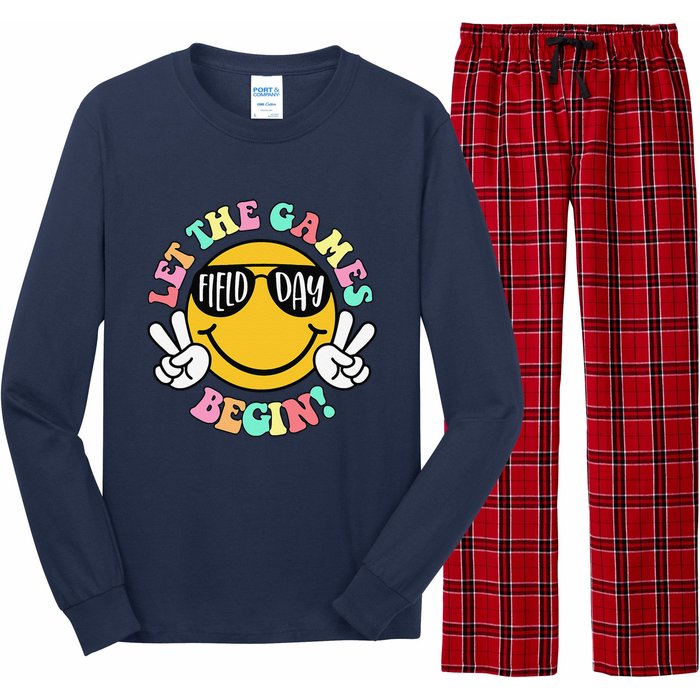 Field Day Let The Games Begin 2024 Teachers Long Sleeve Pajama Set