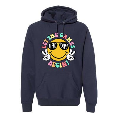 Field Day Let The Games Begin 2024 Teachers Premium Hoodie