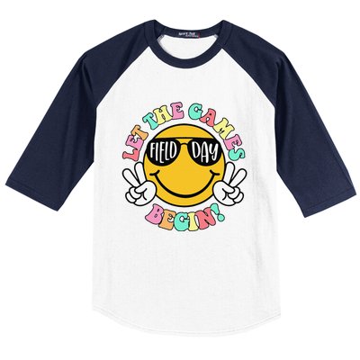 Field Day Let The Games Begin 2024 Teachers Baseball Sleeve Shirt