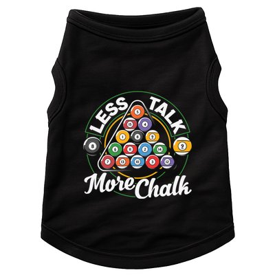 Father's Day Less Talk Mor Chalk Pool Player Gift For Dad Doggie Tank
