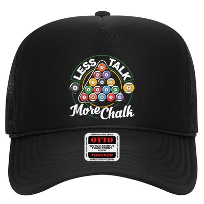 Father's Day Less Talk Mor Chalk Pool Player Gift For Dad Trucker Hat