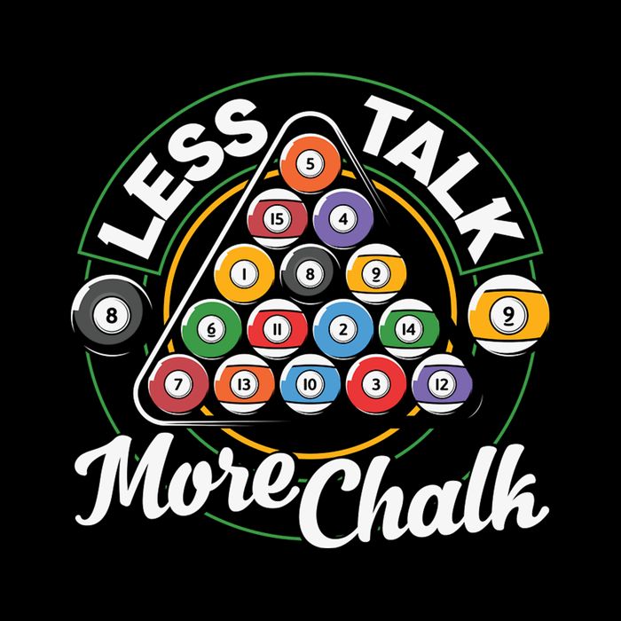 Father's Day Less Talk Mor Chalk Pool Player Gift For Dad Cropped Pullover Crew