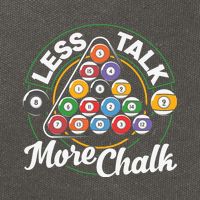 Father's Day Less Talk Mor Chalk Pool Player Gift For Dad Cotton Canvas Backpack