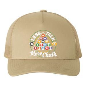 Father's Day Less Talk Mor Chalk Pool Player Gift For Dad Yupoong Adult 5-Panel Trucker Hat