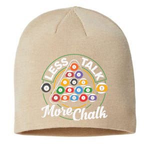 Father's Day Less Talk Mor Chalk Pool Player Gift For Dad Sustainable Beanie