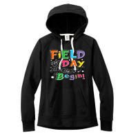 Field Day Let The Games Begin Teachers Gift Women's Fleece Hoodie