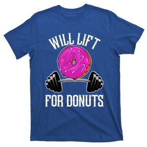 Funny Doughnut Lover Will Lift For Donuts Fitness Gym Donut Gift T-Shirt