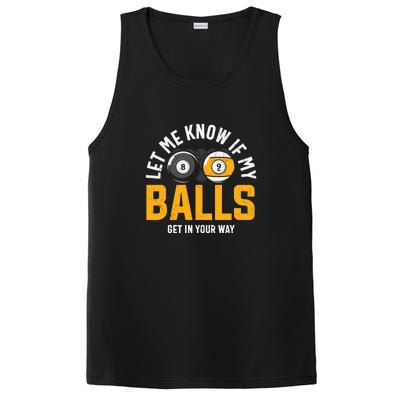 Father's Day Let Me Know If My Balls Get In Your Way Billiards Gift For Dad PosiCharge Competitor Tank