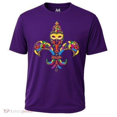Fleur De Lis & Mardi Gras Mask New Orleans Souvenir Performance Shirt