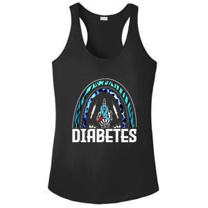 Fuck Diabetes Logo Awareness Ladies PosiCharge Competitor Racerback Tank