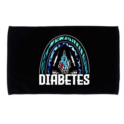 Fuck Diabetes Logo Awareness Microfiber Hand Towel