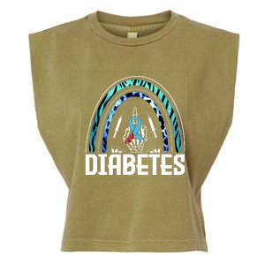 Fuck Diabetes Logo Awareness Garment-Dyed Women's Muscle Tee