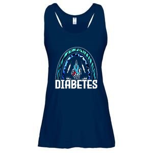 Fuck Diabetes Logo Awareness Ladies Essential Flowy Tank