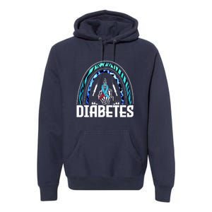 Fuck Diabetes Logo Awareness Premium Hoodie