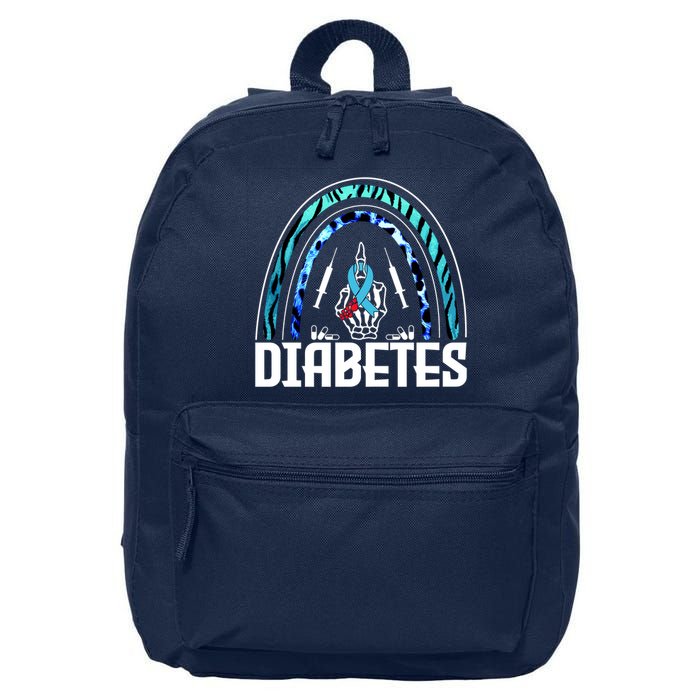 Fuck Diabetes Logo Awareness 16 in Basic Backpack