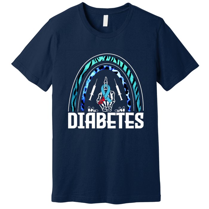 Fuck Diabetes Logo Awareness Premium T-Shirt