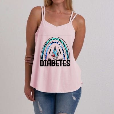 Fuck Diabetes Logo Awareness Women's Strappy Tank