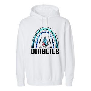 Fuck Diabetes Logo Awareness Garment-Dyed Fleece Hoodie