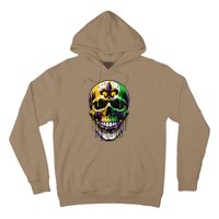 Fleur De Lis Mardi Gras Skulls Hoodie