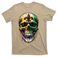 Fleur De Lis Mardi Gras Skulls T-Shirt