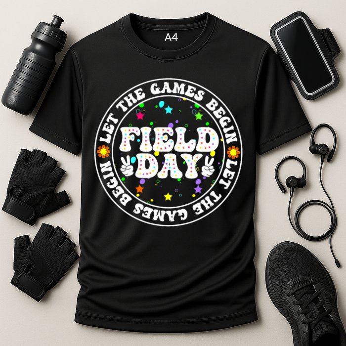 Field Day Let The Games Begin Teachers Field Day Cooling Performance Crew T-Shirt