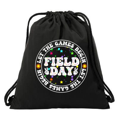 Field Day Let The Games Begin Teachers Field Day Drawstring Bag