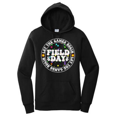 Field Day Let The Games Begin Teachers Field Day Women's Pullover Hoodie