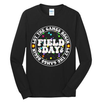 Field Day Let The Games Begin Teachers Field Day Tall Long Sleeve T-Shirt