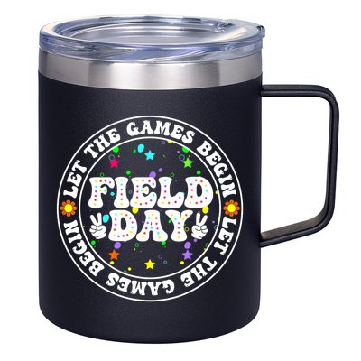 Field Day Let The Games Begin Teachers Field Day 12oz Stainless Steel Coffee Mug