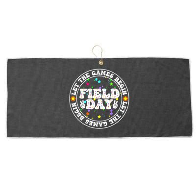 Field Day Let The Games Begin Teachers Field Day Large Microfiber Waffle Golf Towel