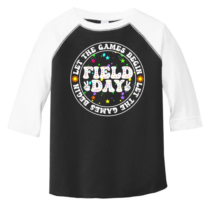 Field Day Let The Games Begin Teachers Field Day Toddler Fine Jersey T-Shirt