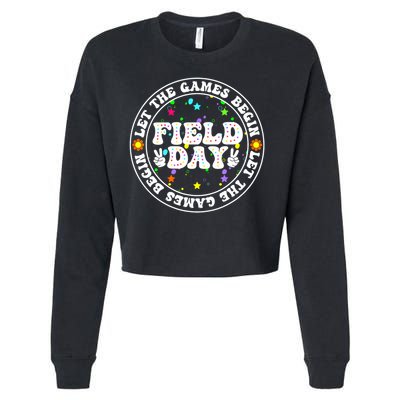 Field Day Let The Games Begin Teachers Field Day Cropped Pullover Crew