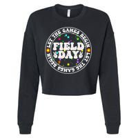 Field Day Let The Games Begin Teachers Field Day Cropped Pullover Crew