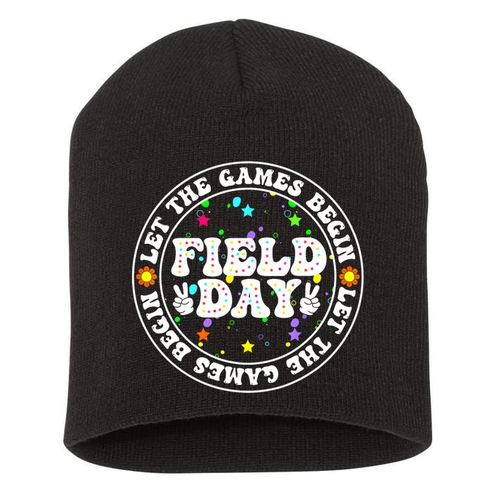 Field Day Let The Games Begin Teachers Field Day Short Acrylic Beanie